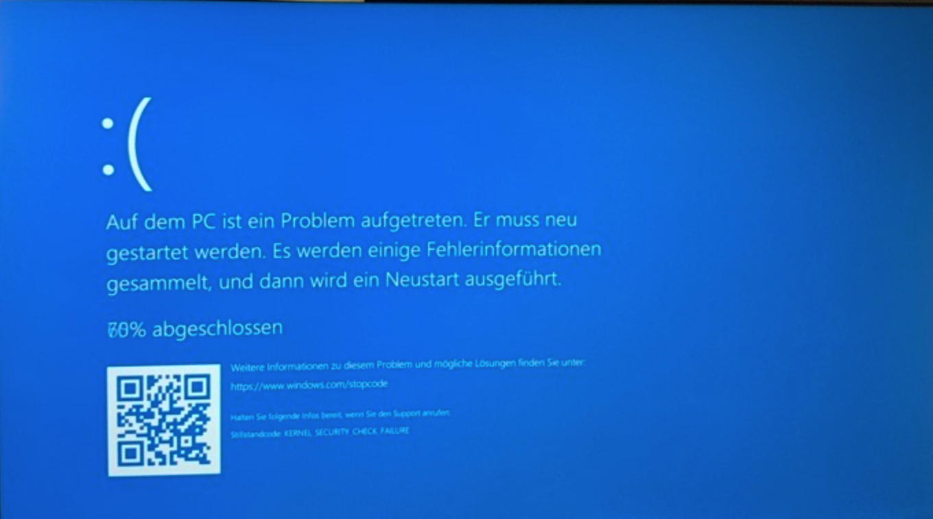 A bluescreen I've suffered from recently
